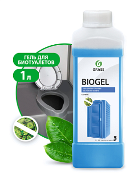 Химические средства GRASS - Средство для чистки сантехники  GRASS Biogel, 1 л для биотуалетов