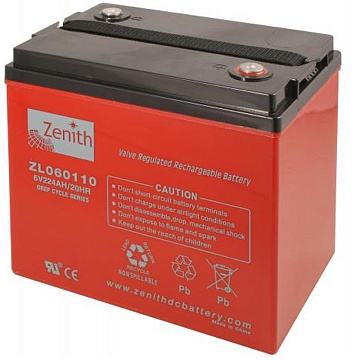 Тяговые аккумуляторы ZENITH - Аккумулятор тяговый  ZENITH ZL060110
