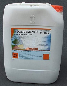 Производители - Химическое средство  Allegrini TOGLICEMENTO, 20 кг
