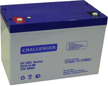 Гелевые аккумуляторы CHALLENGER - Аккумулятор тяговый  CHALLENGER EVG12-90
