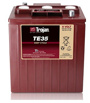 Кислотные аккумуляторы Trojan - Аккумулятор тяговый  Trojan TE35