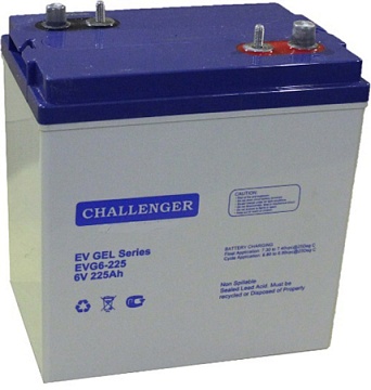 Гелевые аккумуляторы CHALLENGER - Аккумулятор тяговый  CHALLENGER EVG6-225