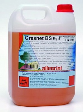 Моющие средства для пола Allegrini - Моющее средство для пола  Allegrini GRESNET BS, 5 кг*4