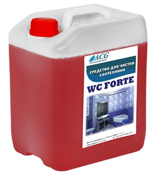 Химические средства ACG - Средство для чистки сантехники  ACG WC FORTE, 5 л