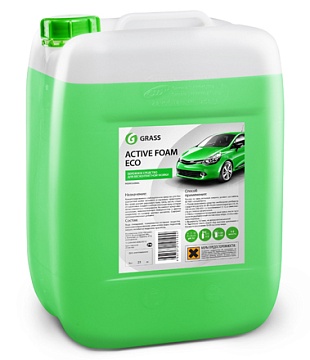 Химия для автомоек GRASS - Автошампунь для бесконтактной мойки  GRASS Active Foam Eco, 22 кг