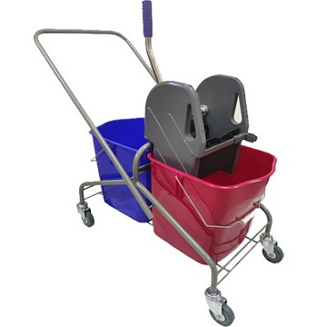 Уборочные тележки Российский производитель - Двухведерная тележка  Российский производитель BL08072