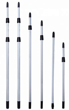 Телескопические ручки, штанги и удлинители -   Телескопическая штанга 4,5 м - 3 сложения