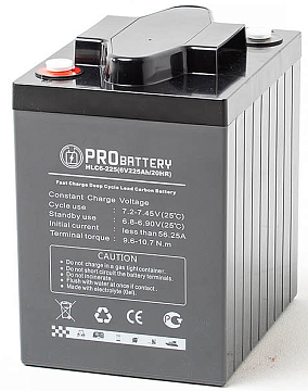 Тяговые аккумуляторы PROBATTERY - Аккумулятор тяговый  PROBATTERY HLC6-225
