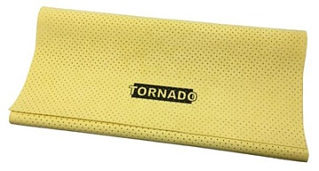 Производители -  TORNADO Искуственная замша TORNADO перфорированная, жёлтая