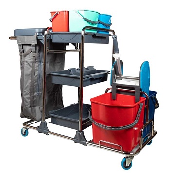 Уборочные тележки UCTEM-PLAS - Многофункциональная уборочная тележка  UCTEM-PLAS KA915YK