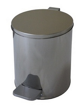 Оснащение гостиниц и офисов TITAN -  TITAN Урна с педалью 7 л хром