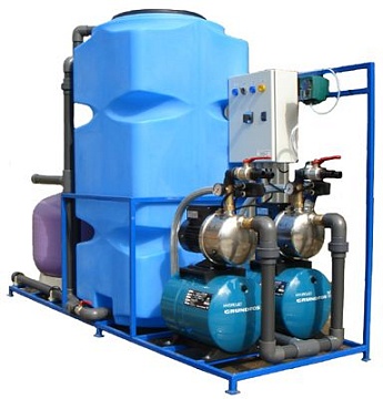 Системы очистки сточных вод автомойки - Система очистки воды  АРОС АРОС 5.1 (комплектация GRUNDFOS)